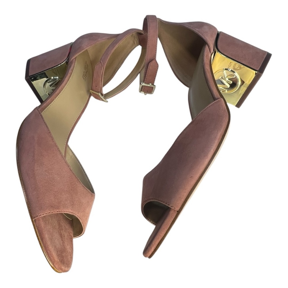 Lana Suede Sandal Michael Kors Brown Block Heel Sandals EUC - they may be  NWOT - Picture 5 of 13